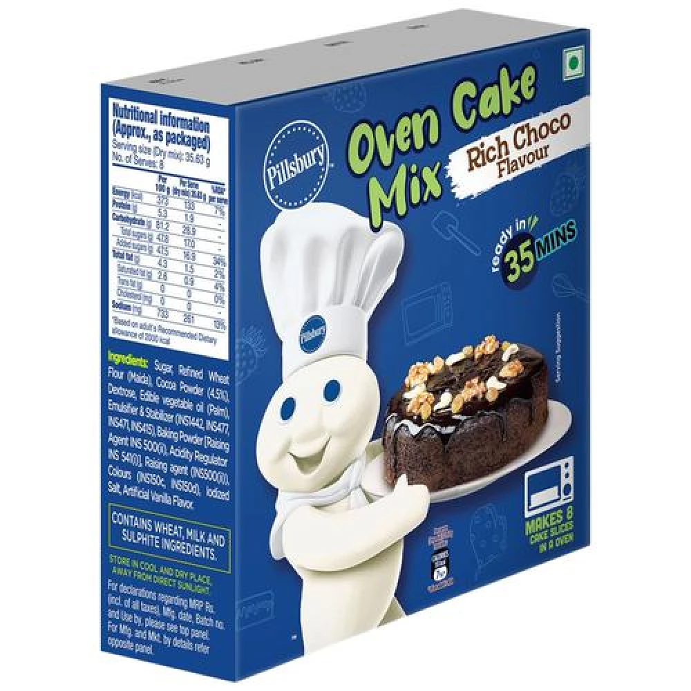 Pillsbury Rich Choco Oven Cake - Mix Moist, 285 g Carton-7.webp
